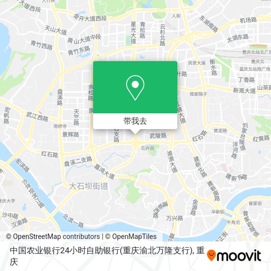 中国农业银行24小时自助银行(重庆渝北万隆支行)地图