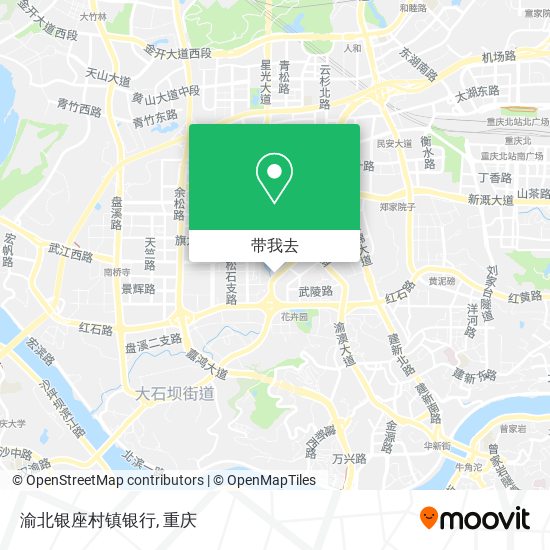 渝北银座村镇银行地图