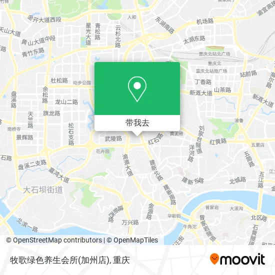 牧歌绿色养生会所(加州店)地图