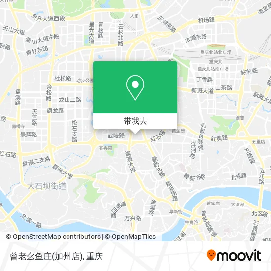 曾老幺鱼庄(加州店)地图