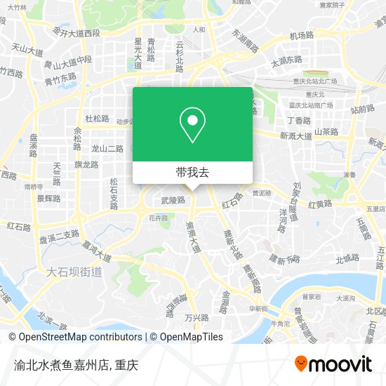 渝北水煮鱼嘉州店地图