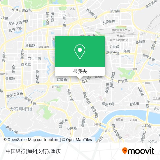 中国银行(加州支行)地图