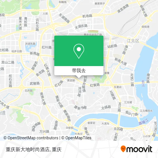 重庆新大地时尚酒店地图