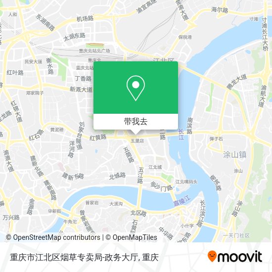 重庆市江北区烟草专卖局-政务大厅地图