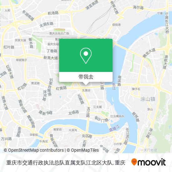 重庆市交通行政执法总队直属支队江北区大队地图