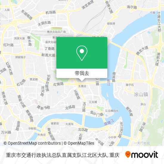 重庆市交通行政执法总队直属支队江北区大队地图
