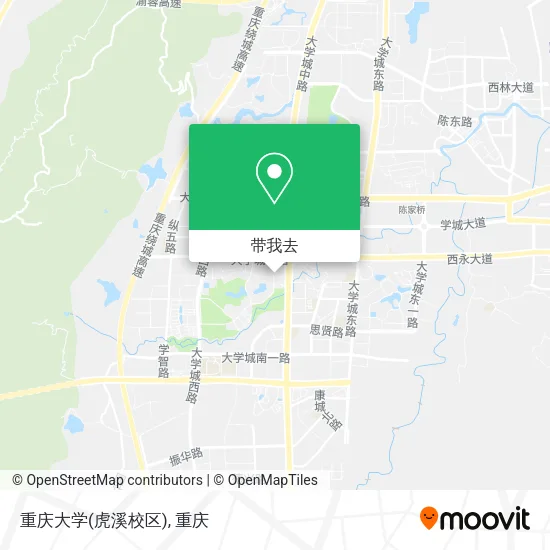重庆大学(虎溪校区)地图