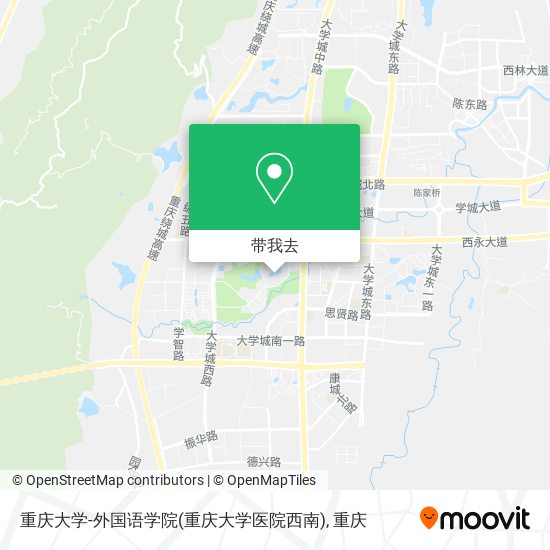 重庆大学-外国语学院(重庆大学医院西南)地图