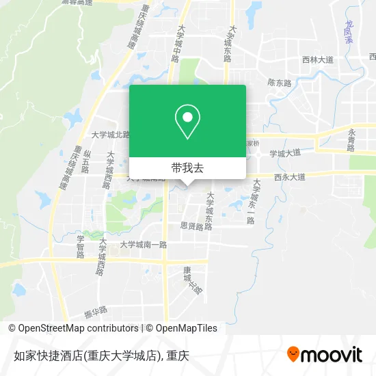 如家快捷酒店(重庆大学城店)地图