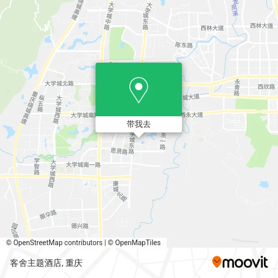 客舍主题酒店地图