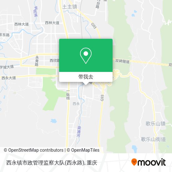 西永镇市政管理监察大队(西永路)地图