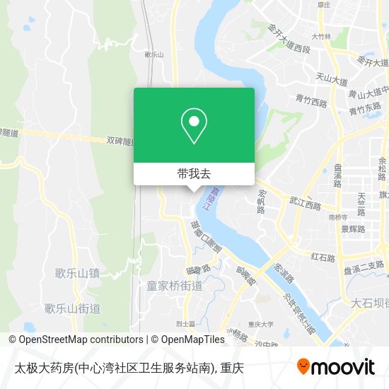 太极大药房(中心湾社区卫生服务站南)地图