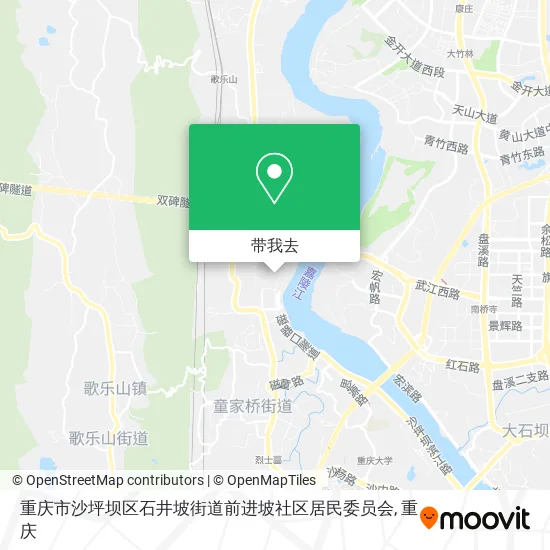 重庆市沙坪坝区石井坡街道前进坡社区居民委员会地图