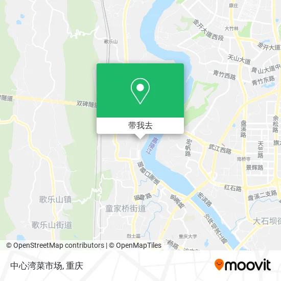 中心湾菜市场地图