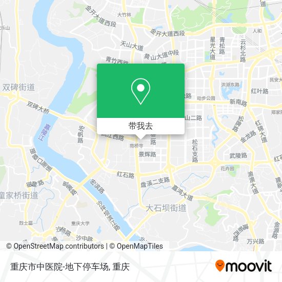重庆市中医院-地下停车场地图