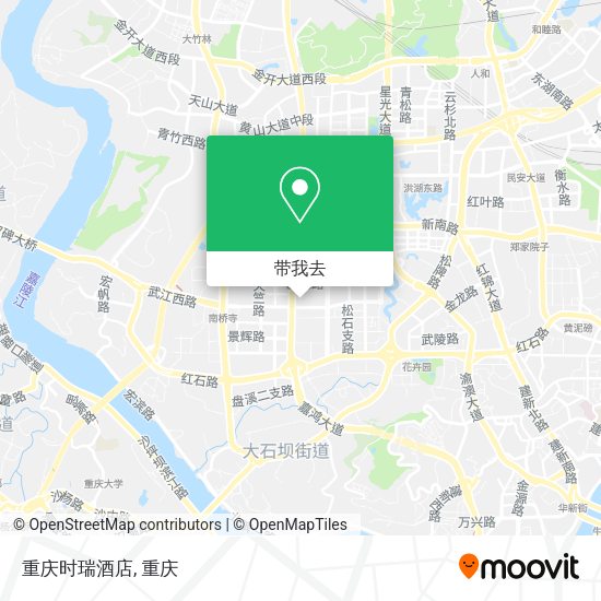 重庆时瑞酒店地图