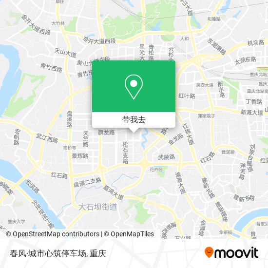 春风·城市心筑停车场地图