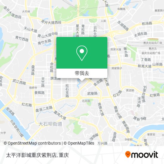 太平洋影城重庆紫荆店地图