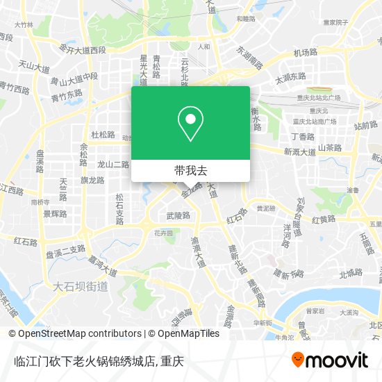 临江门砍下老火锅锦绣城店地图