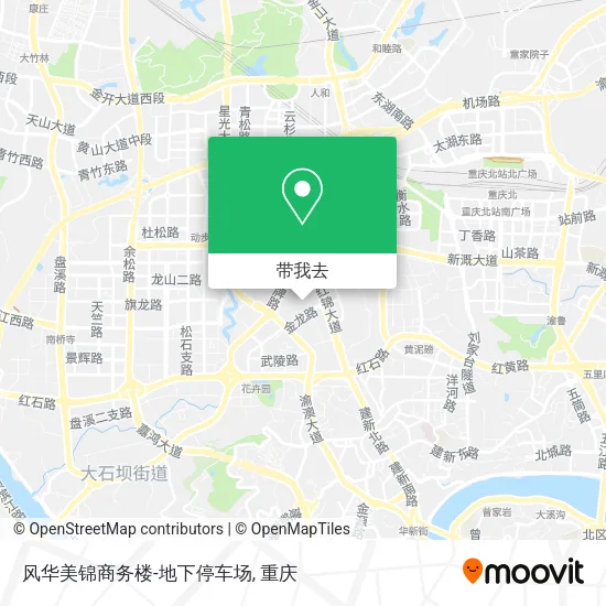 风华美锦商务楼-地下停车场地图