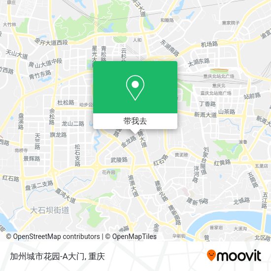 加州城市花园-A大门地图