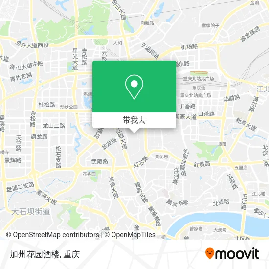 加州花园酒楼地图