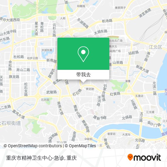 重庆市精神卫生中心-急诊地图