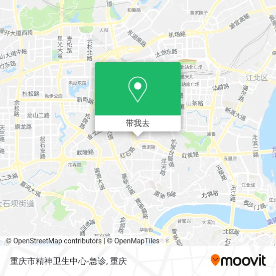 重庆市精神卫生中心-急诊地图