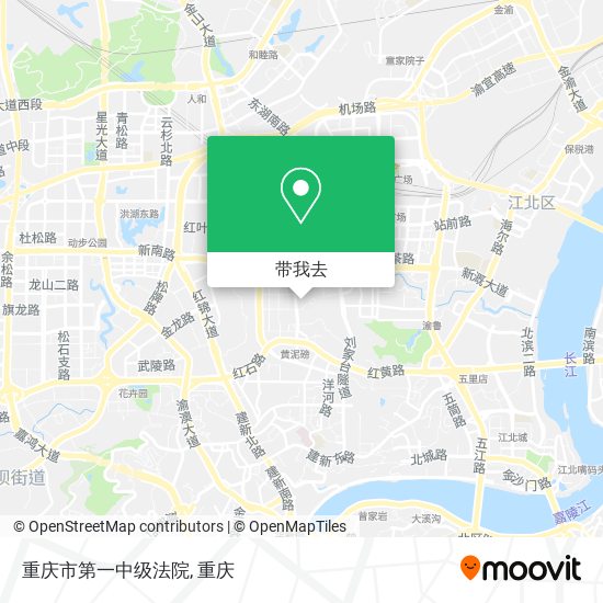 重庆市第一中级法院地图