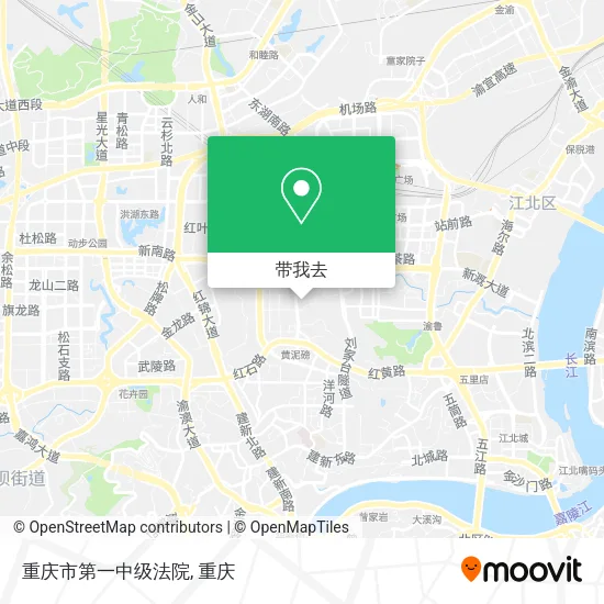 重庆市第一中级法院地图