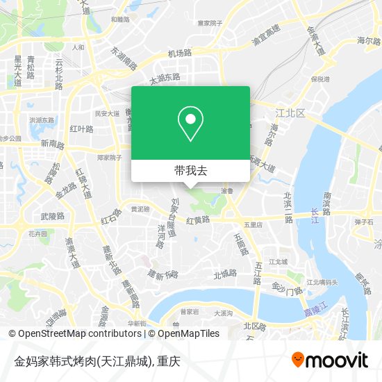 金妈家韩式烤肉(天江鼎城)地图