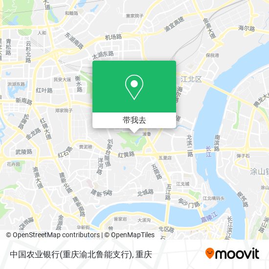 中国农业银行(重庆渝北鲁能支行)地图