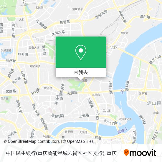 中国民生银行(重庆鲁能星城六街区社区支行)地图