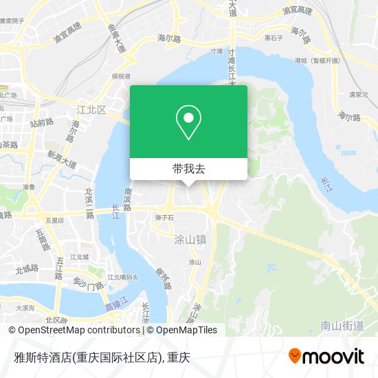 雅斯特酒店(重庆国际社区店)地图