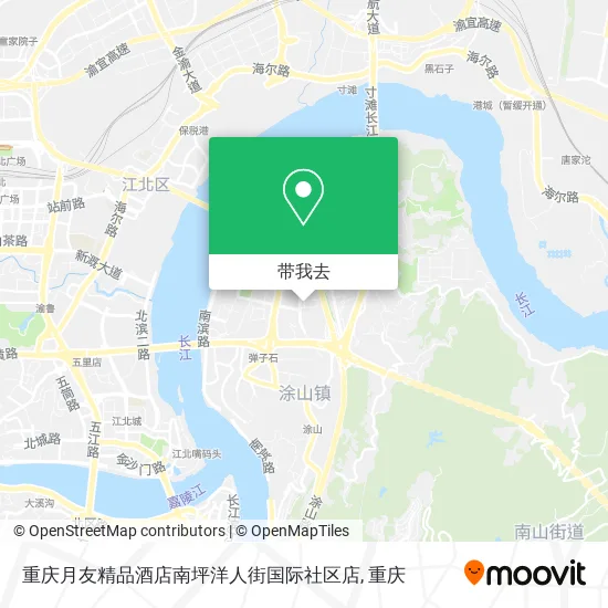 重庆月友精品酒店南坪洋人街国际社区店地图