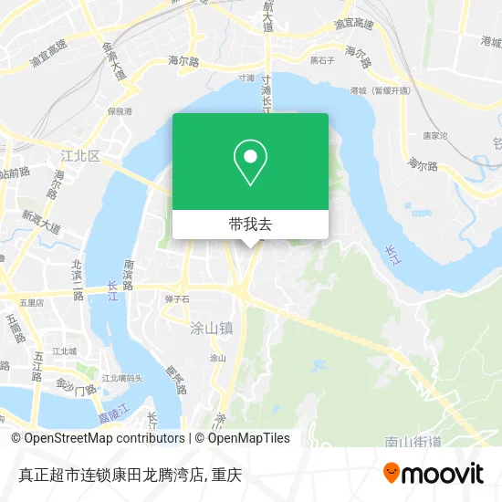 真正超市连锁康田龙腾湾店地图