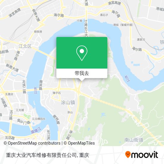 重庆大业汽车维修有限责任公司地图
