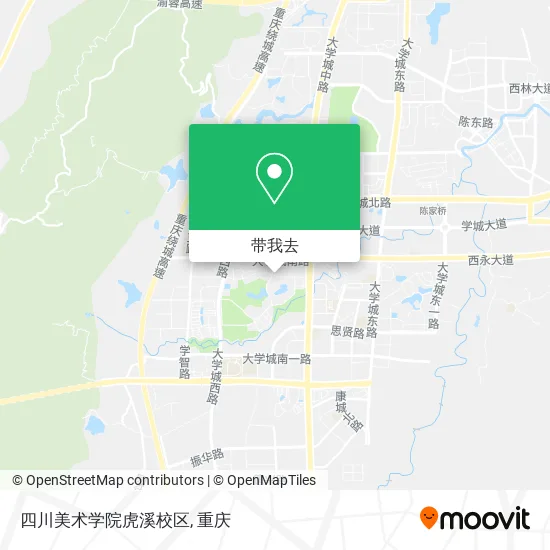 四川美术学院虎溪校区地图