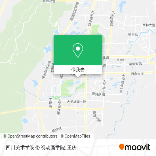 四川美术学院-影视动画学院地图
