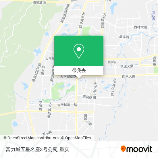 富力城五星名座3号公寓地图
