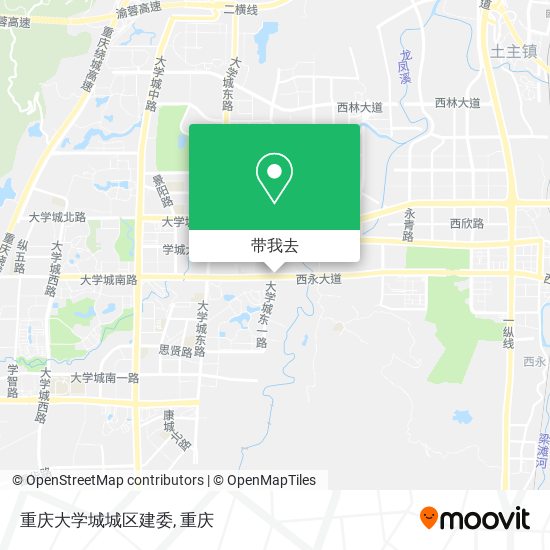 重庆大学城城区建委地图