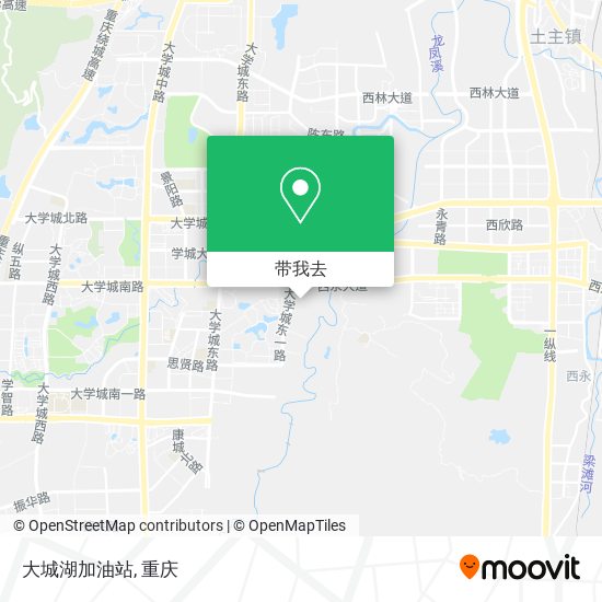 大城湖加油站地图