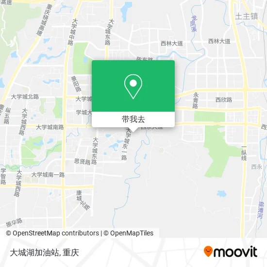 大城湖加油站地图