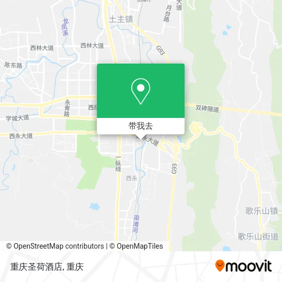 重庆圣荷酒店地图