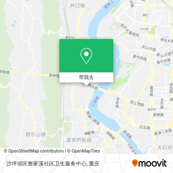 沙坪坝区詹家溪社区卫生服务中心地图