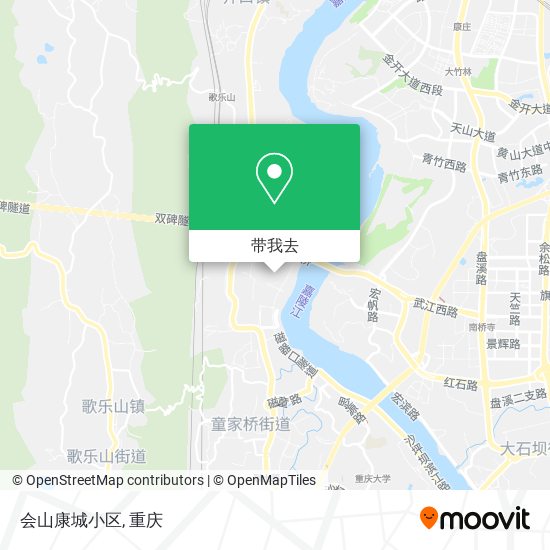 会山康城小区地图