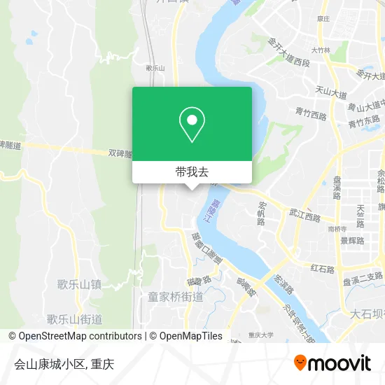 会山康城小区地图