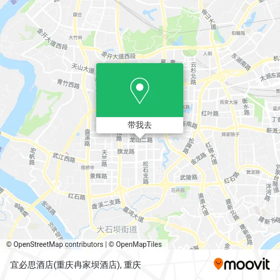 宜必思酒店(重庆冉家坝酒店)地图