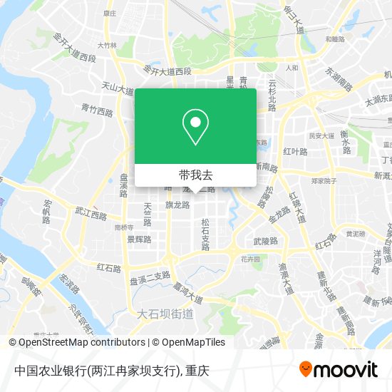 中国农业银行(两江冉家坝支行)地图