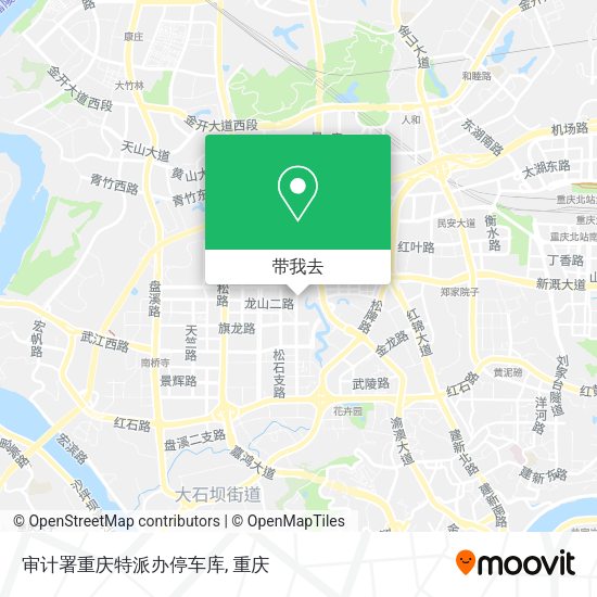 审计署重庆特派办停车库地图